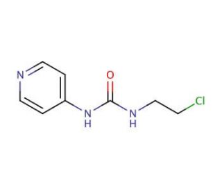 N-(2-Chloroethyl)-N&prime;-(4-pyridinyl)urea (CAS 62491-96-7) - chemical structure image
