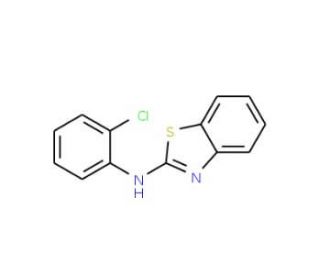 N-(2-chlorophenyl)-1,3-benzothiazol-2-amine (CAS 53088-07-6) - chemical structure image