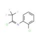 N-(2-chlorophenyl)-2,2,2-trifluoroethanecarbonimidoyl chloride - chemical structure image
