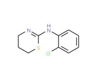 N-(2-chlorophenyl)-5,6-dihydro-4H-1,3-thiazin-2-amine (CAS 27779-16-4) - chemical structure image