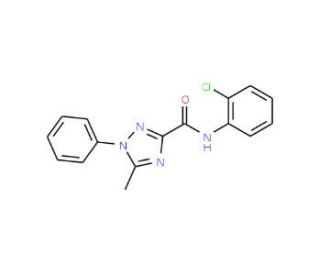 N-(2-Chlorophenyl)-5-methyl-1-phenyl-1H-1,2,4-triazole-3-carboxamide - chemical structure image