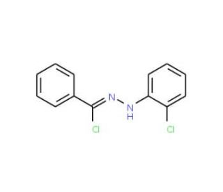 N-(2-Chlorophenyl)benzenecarbohydrazonoyl chloride (CAS 26946-54-3) - chemical structure image