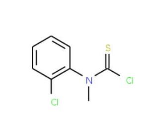 N-(2-Chlorophenyl)-N-methylthiocarbamoyl chloride (CAS 362601-72-7) - chemical structure image