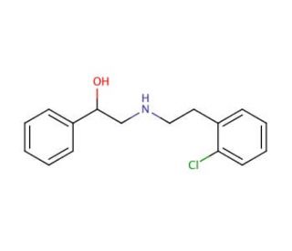 N-(2-Chlorophenylethyl)-phenyl-ethanolamine - chemical structure image