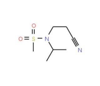 N-(2-cyanoethyl)-N-(propan-2-yl)methanesulfonamide - chemical structure image