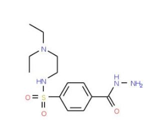 N-[2-(diethylamino)ethyl]-4-(hydrazinocarbonyl)benzenesulfonamide - chemical structure image