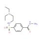N-[2-(diethylamino)ethyl]-4-(hydrazinocarbonyl)benzenesulfonamide - chemical structure image