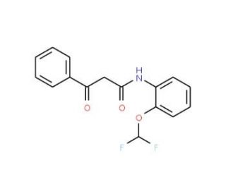 N-[2-(difluoromethoxy)phenyl]-3-oxo-3-phenylpropanamide - chemical structure image