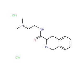 N-[2-(dimethylamino)ethyl]-1,2,3,4-tetrahydroisoquinoline-3-carboxamide dihydrochloride - chemical structure image