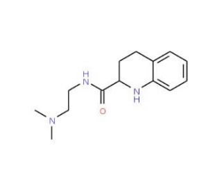 N-[2-(dimethylamino)ethyl]-1,2,3,4-tetrahydroquinoline-2-carboxamide - chemical structure image