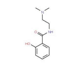 N-[2-(dimethylamino)ethyl]-2-hydroxybenzamide (CAS 91430-50-1) - chemical structure image
