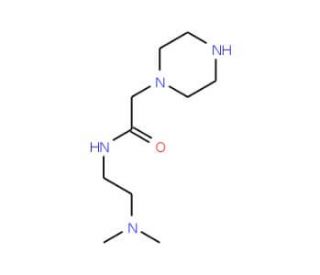N-[2-(Dimethylamino)ethyl]-2-piperazin-1-ylacetamide - chemical structure image