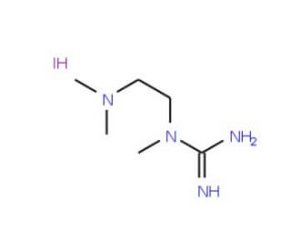 N-[2-(Dimethylamino)ethyl]-N-methylguanidine hydroiodide (CAS 849776-24-5) - chemical structure image