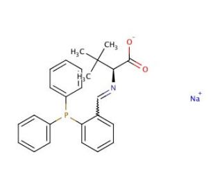 N-[[2-(Diphenylphosphino)phenyl]methylene]-3-methyl-L-valine sodium salt (CAS 1067225-04-0) - chemical structure image