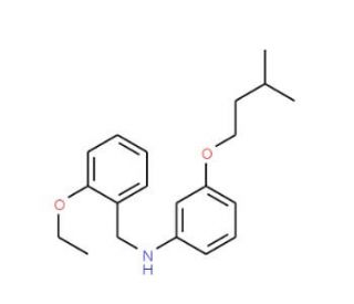 N-(2-Ethoxybenzyl)-3-(isopentyloxy)aniline - chemical structure image