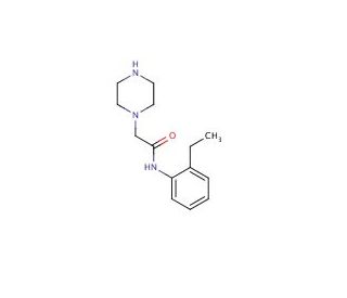N-(2-ethylphenyl)-2-piperazin-1-ylacetamide - chemical structure image