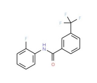 N-2-Fluorophenyl-3-(trifluoromethyl)-benzamide (CAS 199461-55-7) - chemical structure image