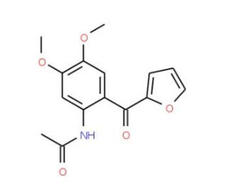 N-[2-(Furan-2-carbonyl)-4,5-dimethoxy-phenyl]-acetamide - chemical structure image