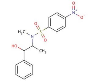 N-(2-Hydroxy-1-methyl-2-phenyl-ethyl)-N-methyl-4-nitro-benzenesulfonamide - chemical structure image