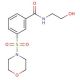 N-(2-Hydroxy-ethyl)-3-(morpholine-4-sulfonyl)-benzamide - chemical structure image