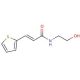 N-(2-hydroxyethyl)-3-(thiophen-2-yl)prop-2-enamide - chemical structure image