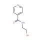 N-(2-Hydroxyethyl)isonicotinamide (CAS 6265-74-3) - chemical structure image