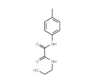 N-(2-hydroxyethyl)-N&prime;-(4-methylphenyl)ethanediamide - chemical structure image