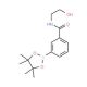 N-[2-Hydroxyethyl]benzamide-3-boronic acid, pinacol ester (CAS 943911-66-8) - chemical structure image