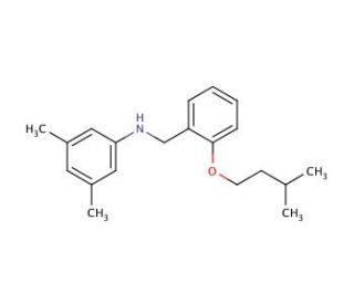 N-[2-(Isopentyloxy)benzyl]-3,5-dimethylaniline - chemical structure image