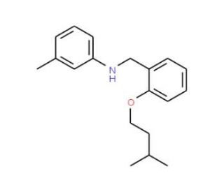 N-[2-(Isopentyloxy)benzyl]-3-methylaniline - chemical structure image