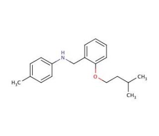 N-[2-(Isopentyloxy)benzyl]-4-methylaniline - chemical structure image