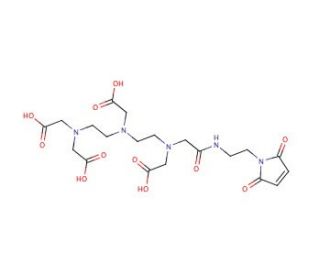 [N-(2-Maleimidoethyl]diethylenetriaminepentaacetic Acid, Monoamide (CAS 180152-82-3) - chemical structure image