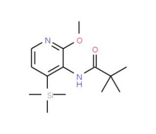 N-(2-Methoxy-4-(trimethylsilyl)pyridin-3-yl)-pivalamide - chemical structure image