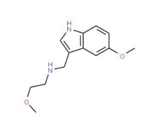 N-(2-Methoxyethyl)-N-[(5-methoxy-1H-indol-3-yl)-methyl]amine - chemical structure image