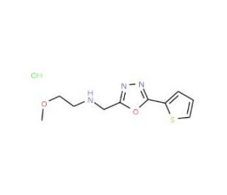 N-(2-methoxyethyl)-N-[(5-thien-2-yl-1,3,4-oxadiazol-2-yl)methyl]amine hydrochloride - chemical structure image