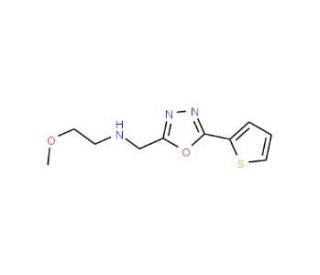 N-(2-methoxyethyl)-N-[(5-thien-2-yl-1,3,4-oxadiazol-2-yl)methyl]amine - chemical structure image