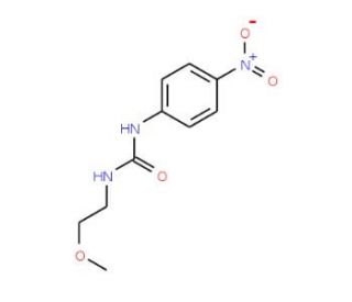 N-(2-methoxyethyl)-N&prime;-(4-nitrophenyl)urea - chemical structure image