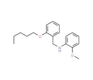 N-(2-Methoxyphenyl)-N-[2-(pentyloxy)benzyl]amine - chemical structure image