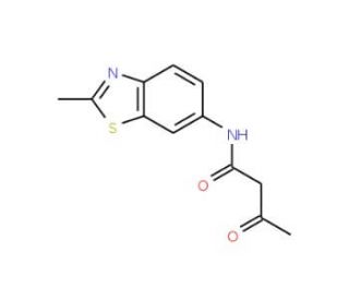 N-(2-methyl-1,3-benzothiazol-6-yl)-3-oxobutanamide - chemical structure image