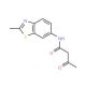 N-(2-methyl-1,3-benzothiazol-6-yl)-3-oxobutanamide - chemical structure image