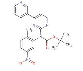 N-(2-Methyl-5-nitrophenyl)-N-[4-pyridin-3-yl-pyrimidin-2-yl]-t-boc - chemical structure image