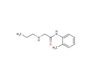 N-(2-methylphenyl)-2-(propylamino)acetamide hydrochloride (CAS 1049712-77-7) - chemical structure image