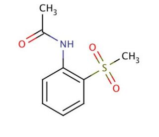N-(2-(Methylsulfonyl)phenyl)acetamide (CAS 20628-27-7) - chemical structure image