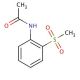 N-(2-(Methylsulfonyl)phenyl)acetamide (CAS 20628-27-7) - chemical structure image
