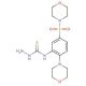 N-[2-morpholin-4-yl-5-(morpholin-4-ylsulfonyl)phenyl]hydrazinecarbothioamide - chemical structure image