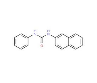 N-2-naphthyl-N&prime;-phenylurea (CAS 6299-42-9) - chemical structure image