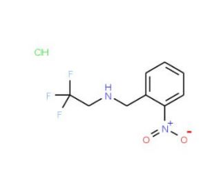 N-(2-nitrobenzyl)-N-(2,2,2-trifluoroethyl)amine hydrochloride - chemical structure image