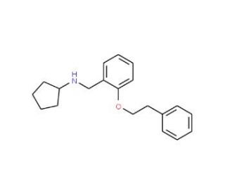 N-[2-(Phenethyloxy)benzyl]cyclopentanamine - chemical structure image