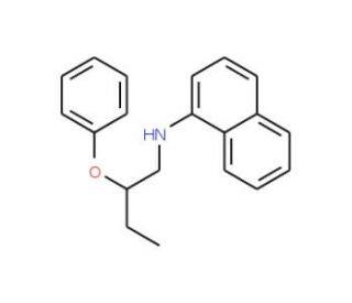 N-(2-Phenoxybutyl)-1-naphthalenamine - chemical structure image