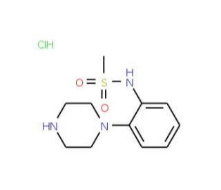 N-[2-(Piperazin-1-yl)phenyl]methylsulphonamide hydrochloride (CAS 199105-19-6) - chemical structure image
